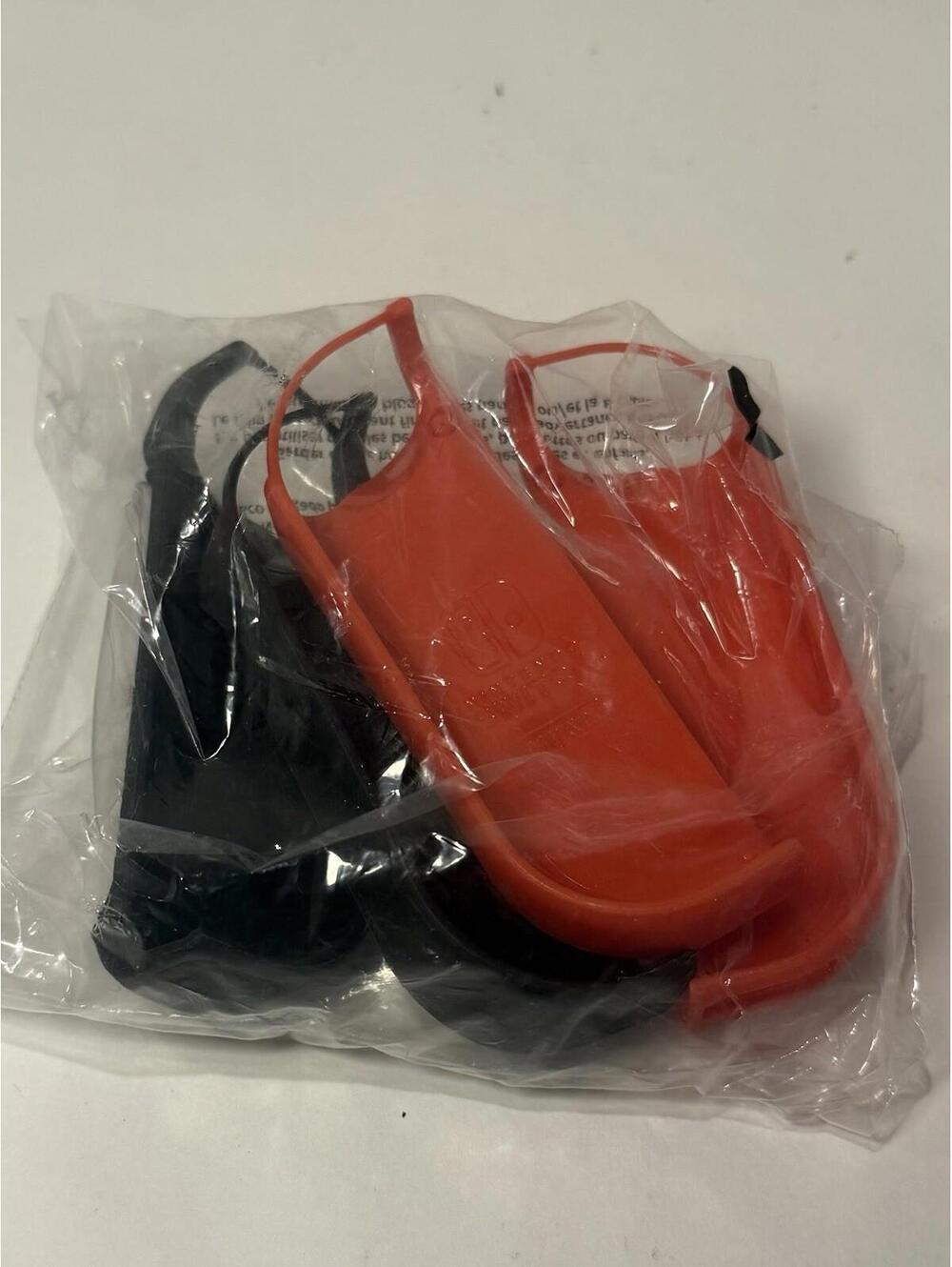 2 Pack - Nintendo Switch Side Controller Back Covers‎ Red/Black